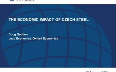 Analytické skupina Oxford Economics představila svou analýzu přínosu výroby oceli pro českou ekonomiku