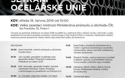 Každoroční setkání Ocelářské unie na Ministerstvu průmyslu a obchodu