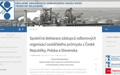 Společná deklarace odborových svazů proti balíčku „Fit For 55“